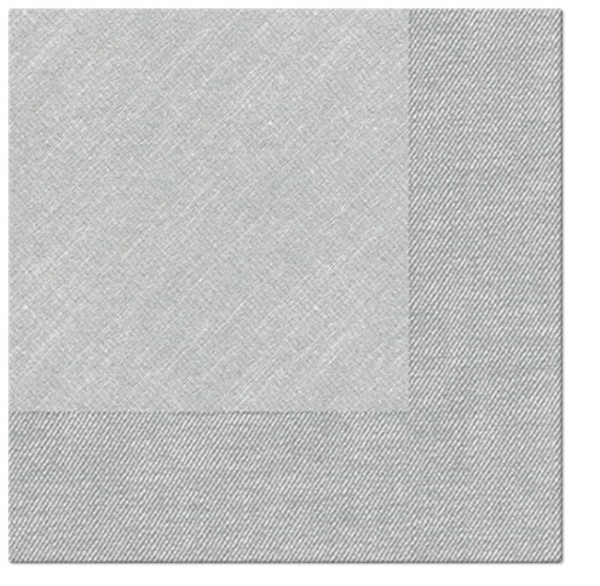 Serviettes dinner 50x bamberg gris, 40x40cm