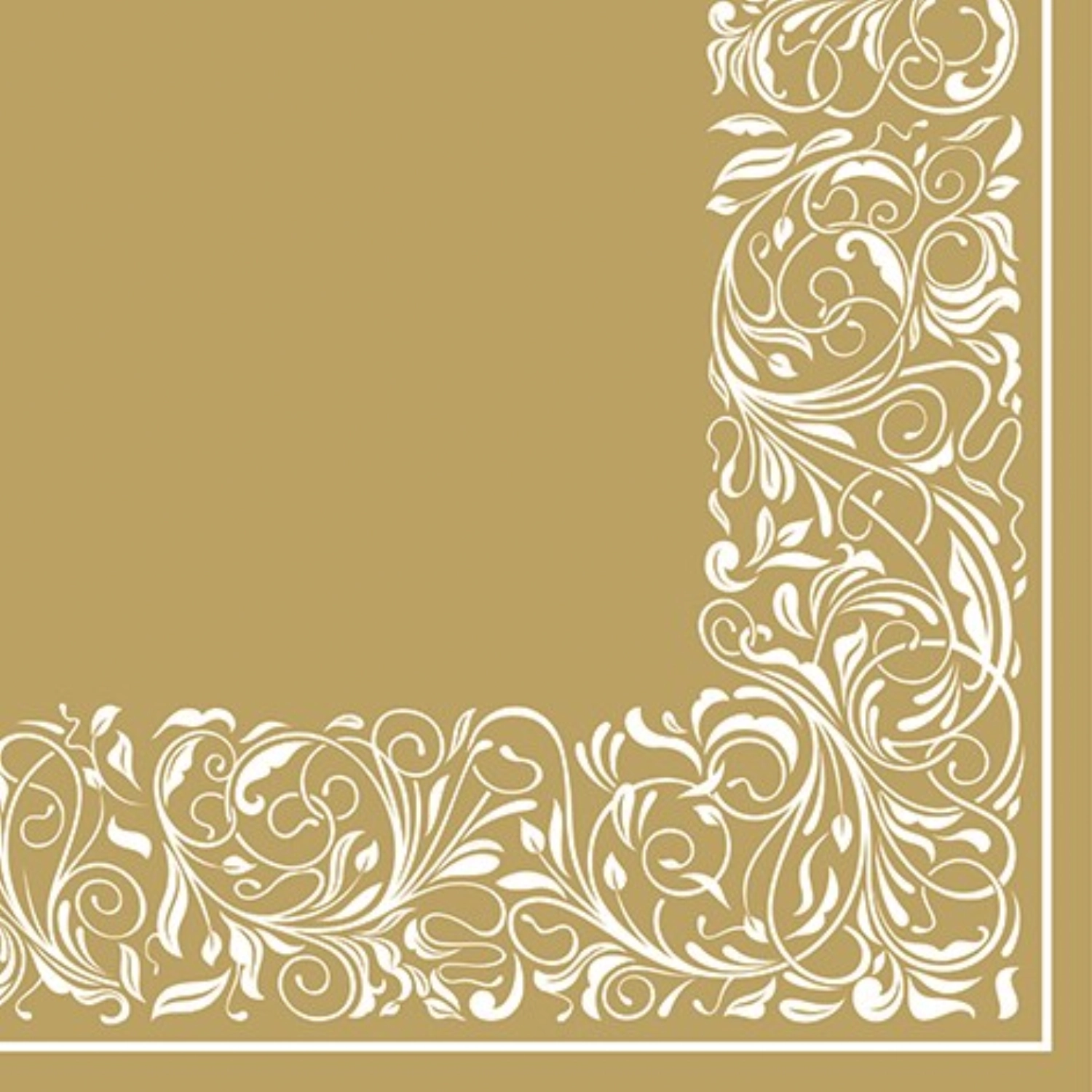 Serviettes Dinner 50x Elegant Tangle, 40x40cm