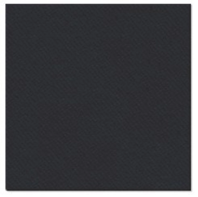 Servietten Cocktail 100x Uni schwarz, 20x20cm