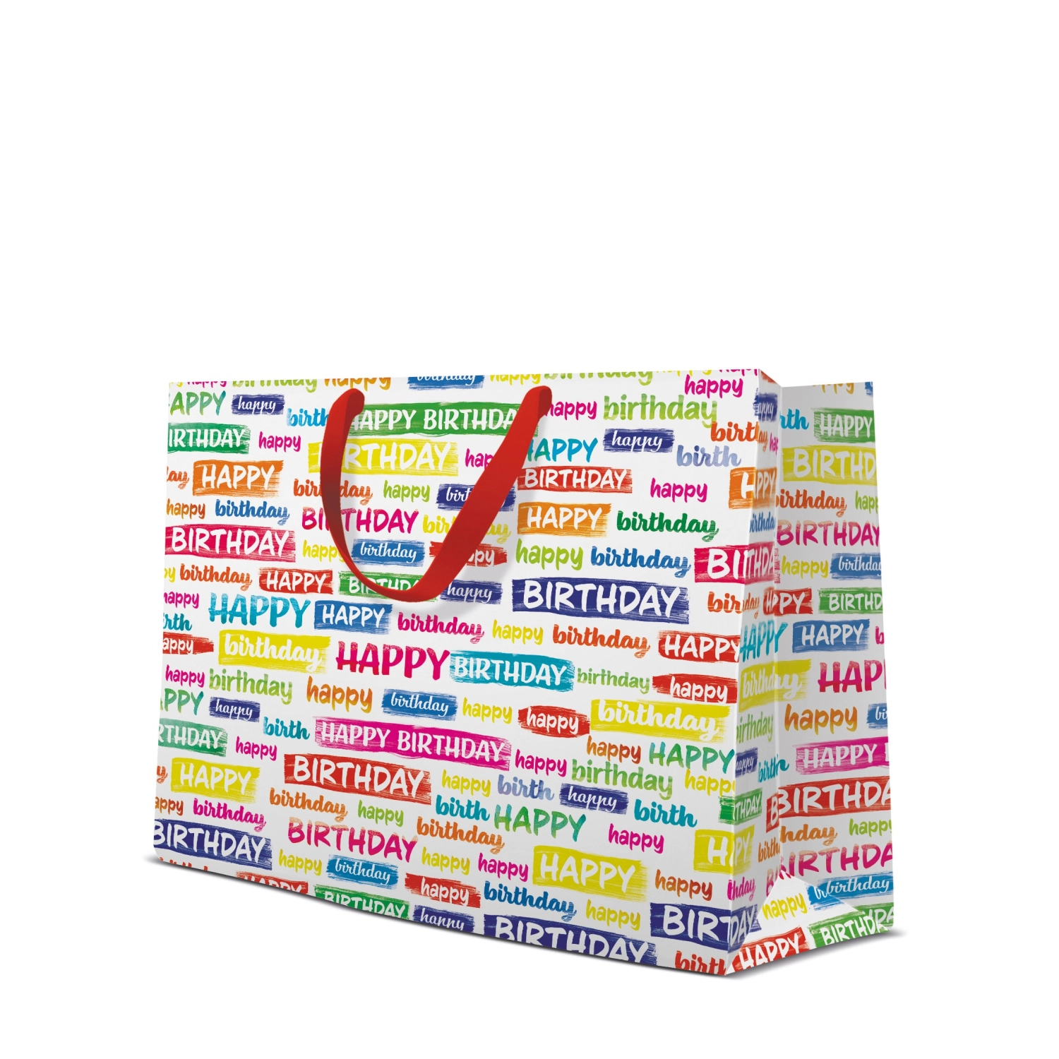 Sac cadeau Souhaits d'anniversaire 33.5x26.5x13cm