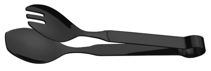 Buffet PVD noir pince à servir petite