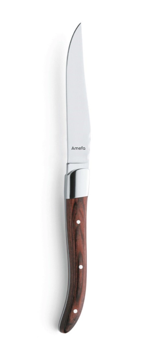 Royal Steak Steakmesser Vollheft m. Pakkaholz
