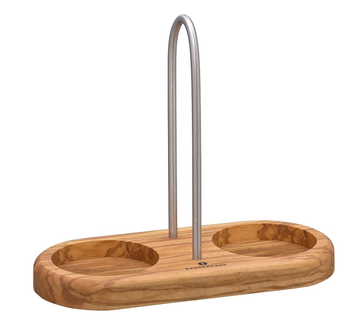 Dessous de meule a. poignée p. 2 moulins Bois d'olivier