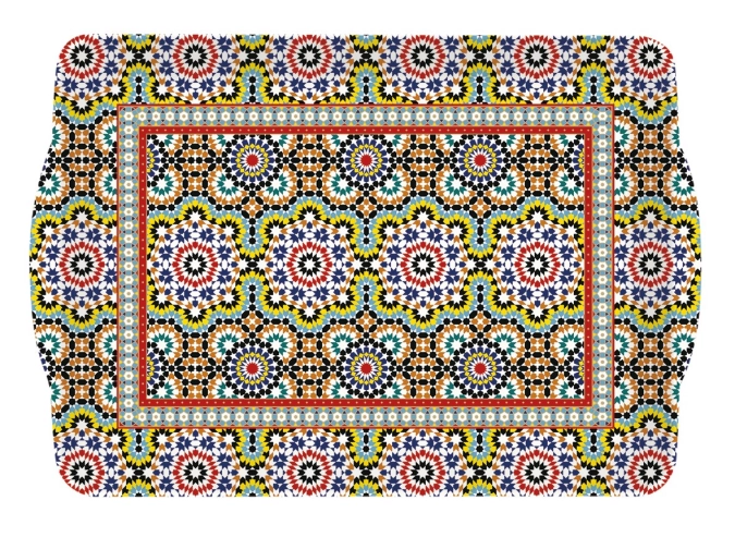 Art Around the World Plateau arabe a. poignées 33x22cm