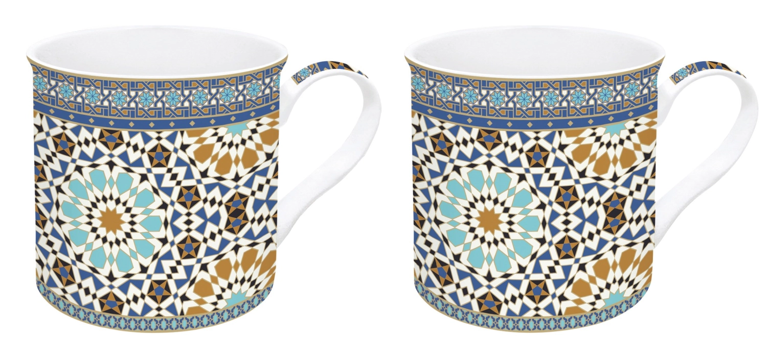 2er Set Art Around the World Arabian Porzellanbecher
