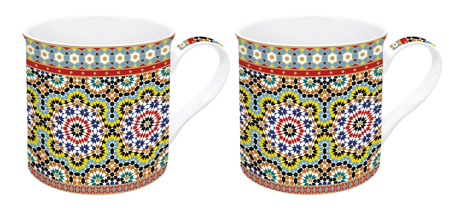 2er Set Art Around the World Arabian Porzellanbecher 300ml