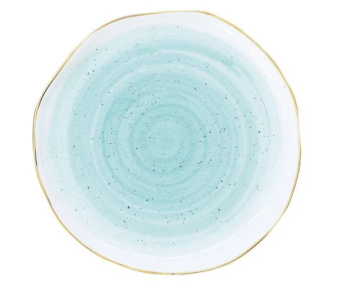 Artesanal Assiette Tapas , bleu, D10cm