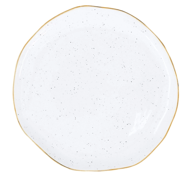 Artesanal Assiette à dessert, blanc, D19cm