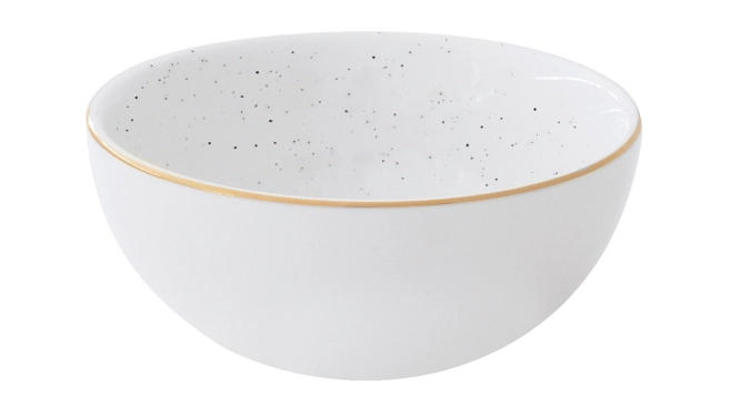 Artesanal bol, blanc, D9.5cm