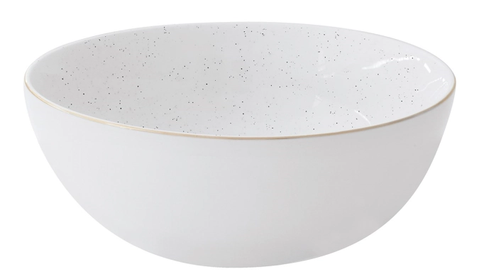 Artesanal bol, blanc, D22cm