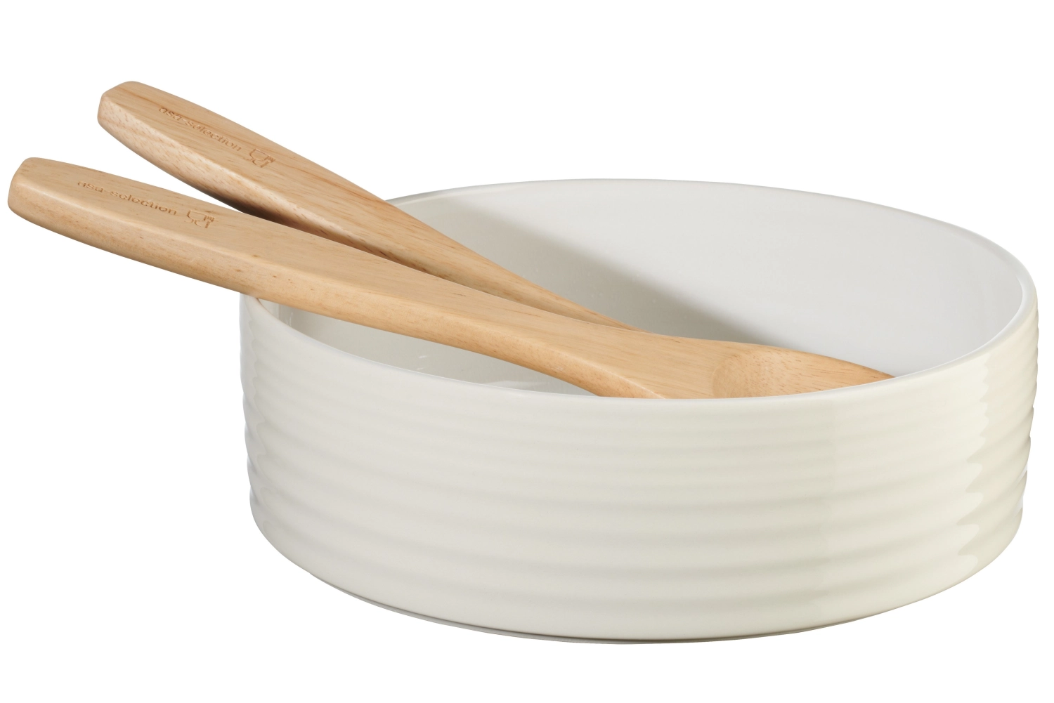 Re:glaze Salatschale, sparkling white