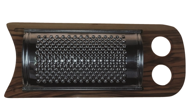 Parmesanreibe Olivenholz, 17x7x2.7 cm