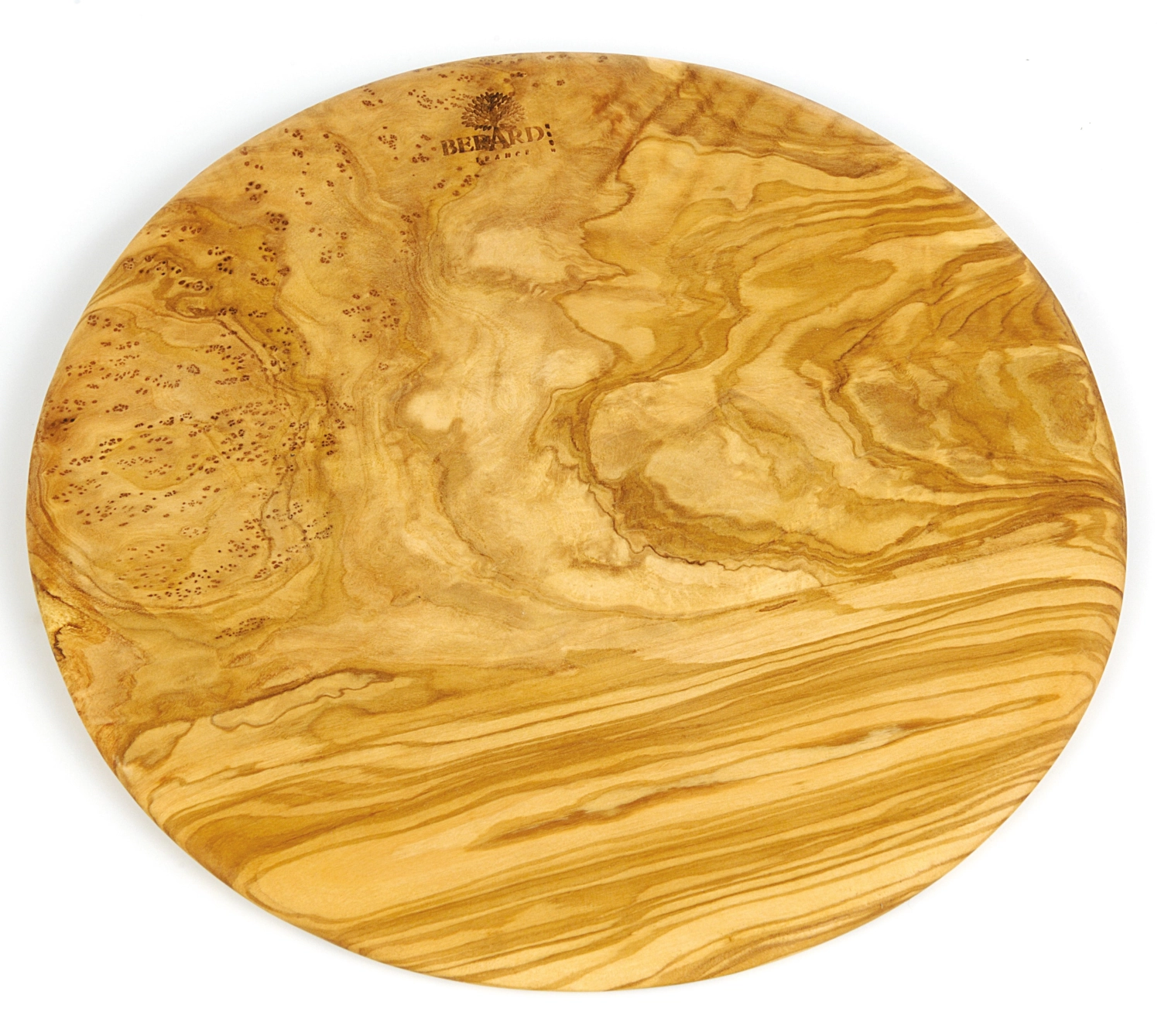 Planche ronde dia 23cm epaisseur 12/13mm olivier