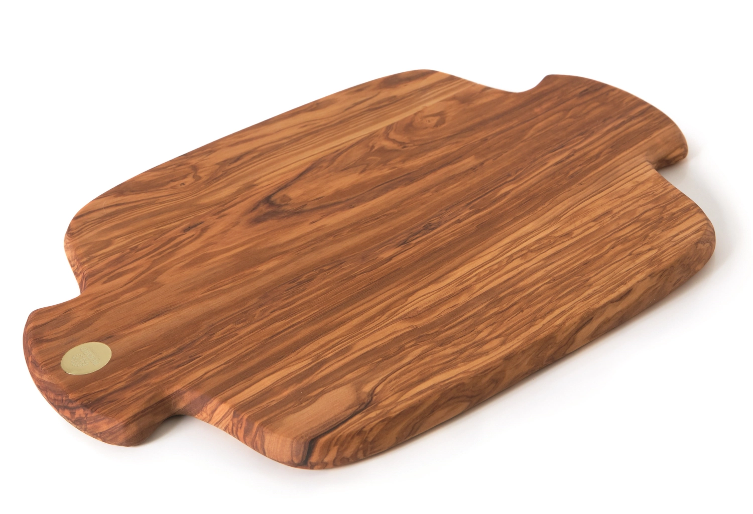 Schneidebrett gross Olivenholz, 40x30x1.7 cm m. Wax Beutel