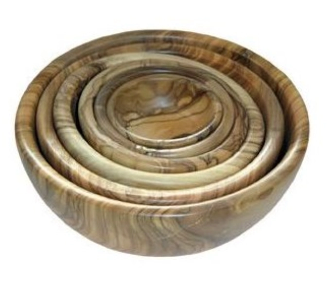 Schüsselset 6 Stk. Olivenholz