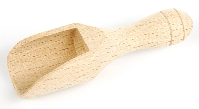 Pelle a sel hetre poli 7,5cm