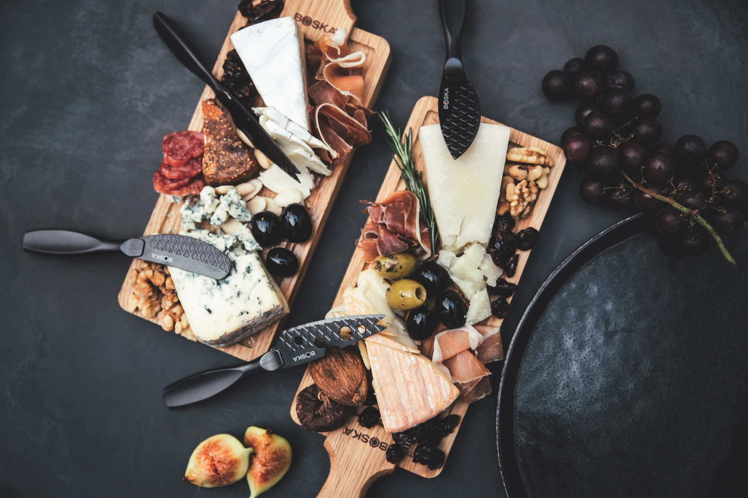 Set à fromage mini monaco+ noir inox 190x190x24