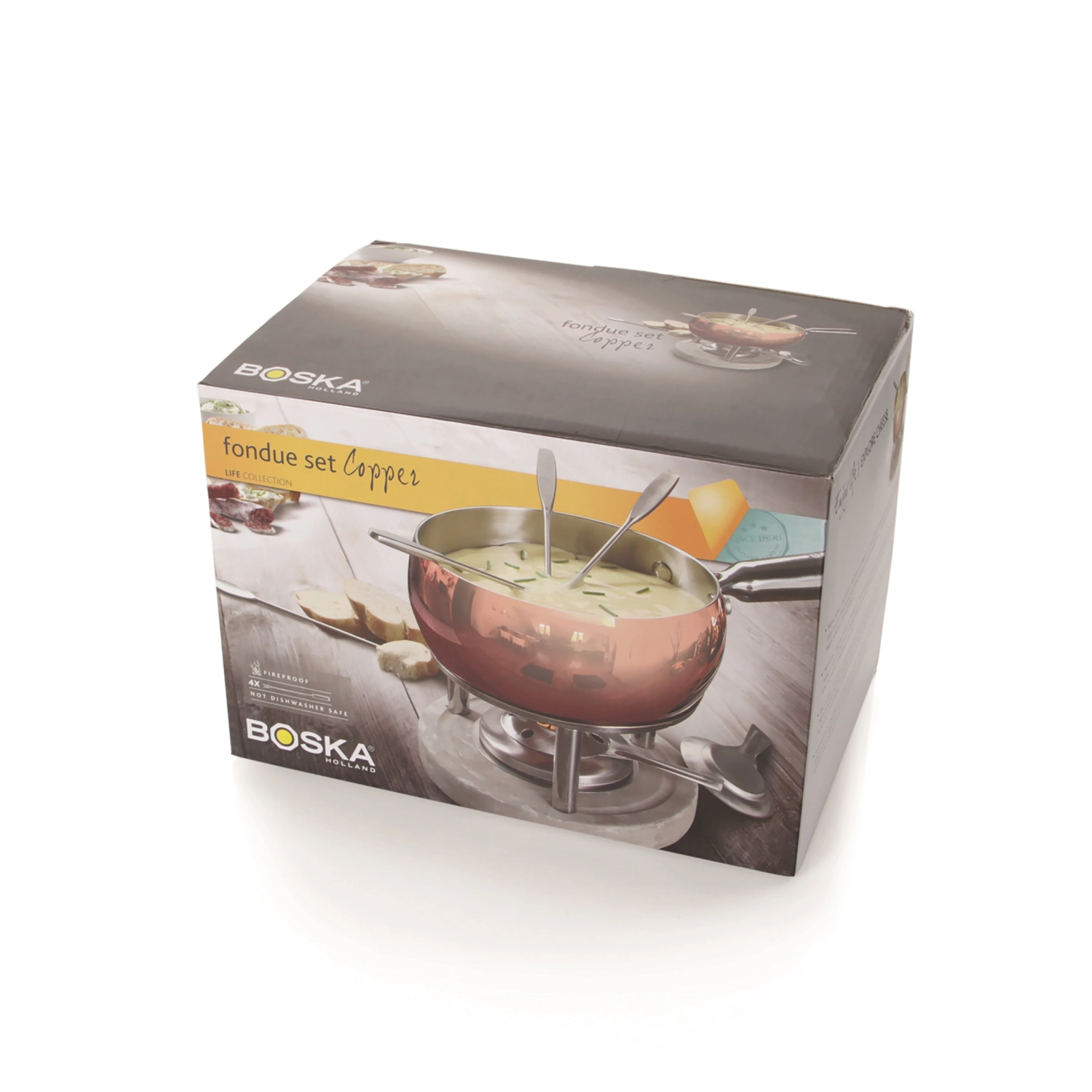 Set à fondue cuivre 1.7lt