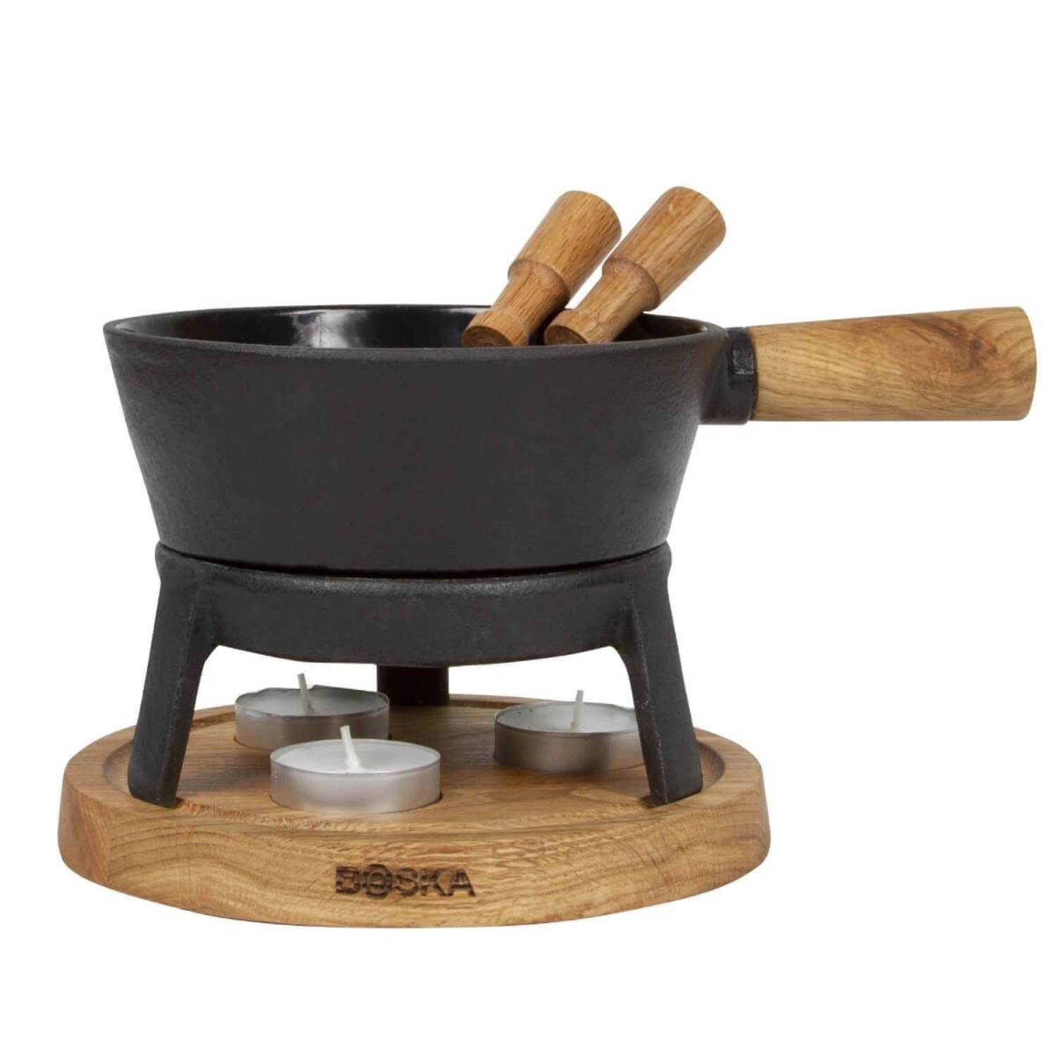 Set à fondue pro s chêne européen fonte 0.7lt