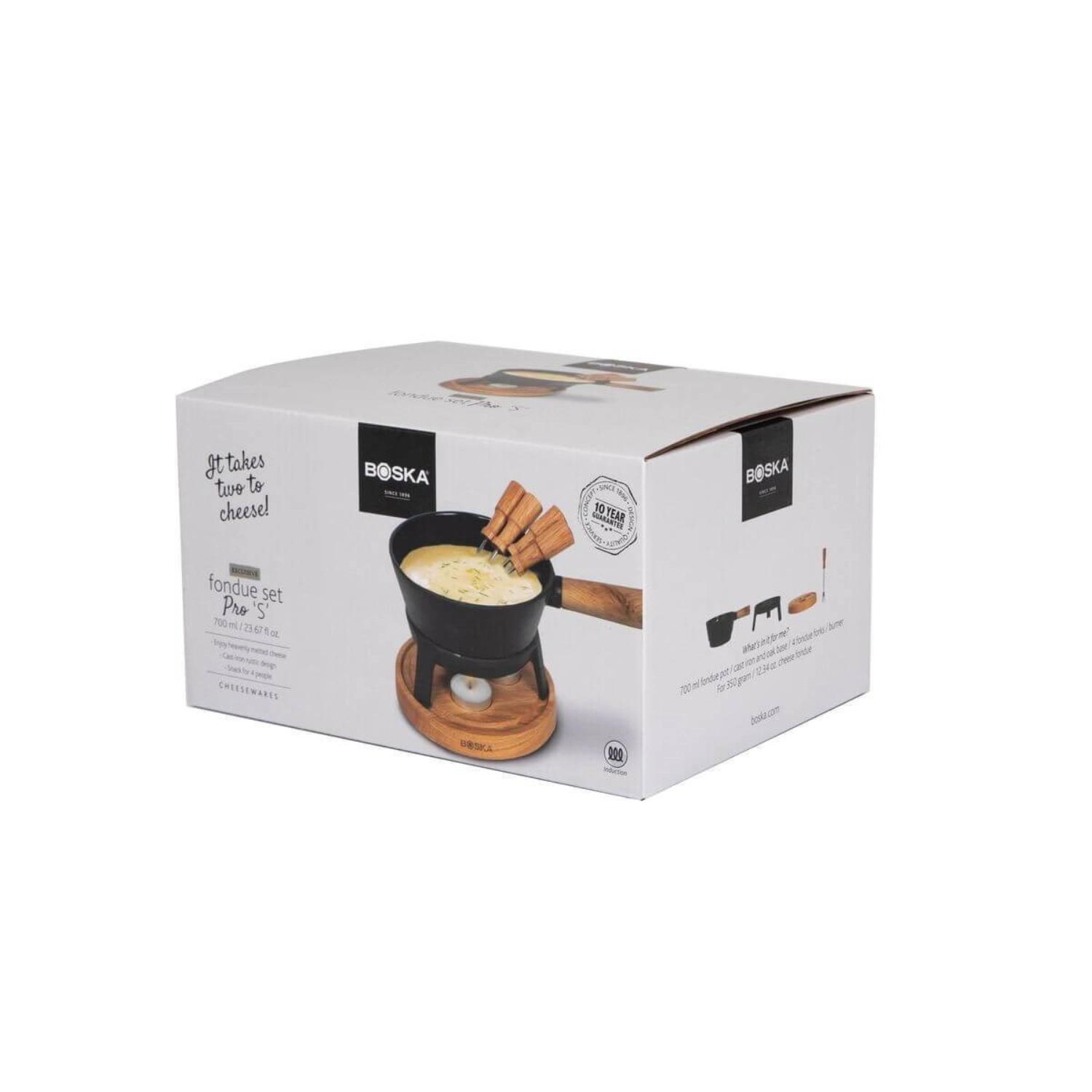 Set à fondue pro s chêne européen fonte 0.7lt