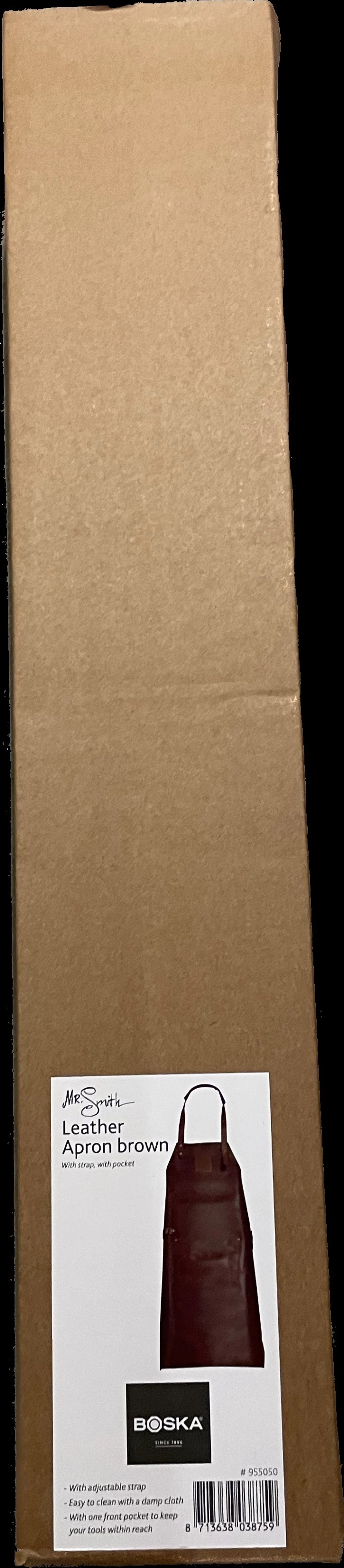 Mr. Smith Küchenschürze Braun Pocket