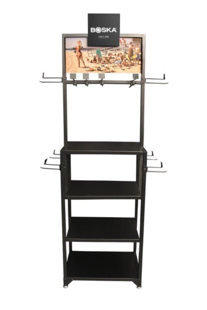 Display Metall schwarz, Viertelpalette