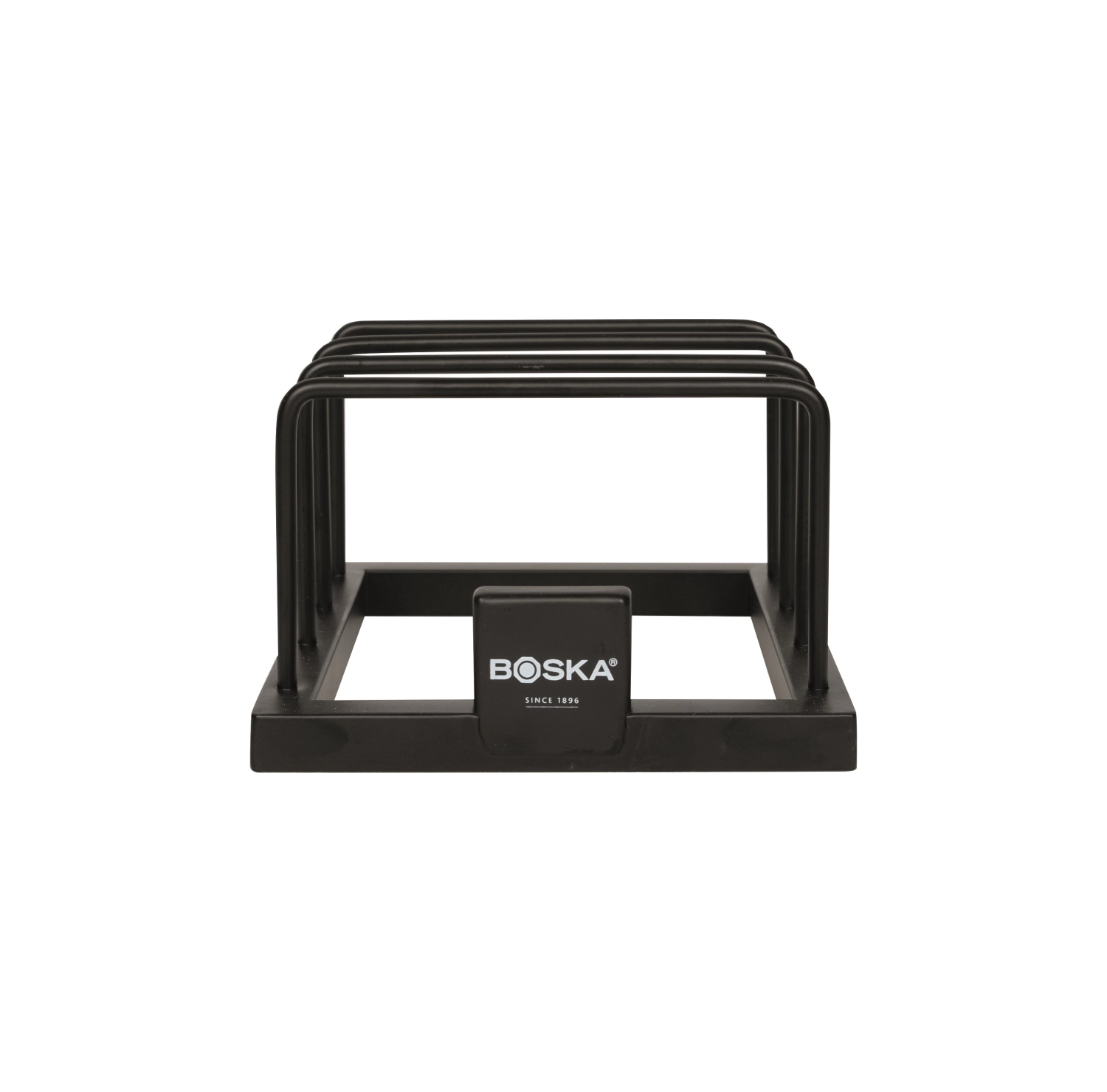 Servierbrett Display für 3 Stk., Stahl, schwarz