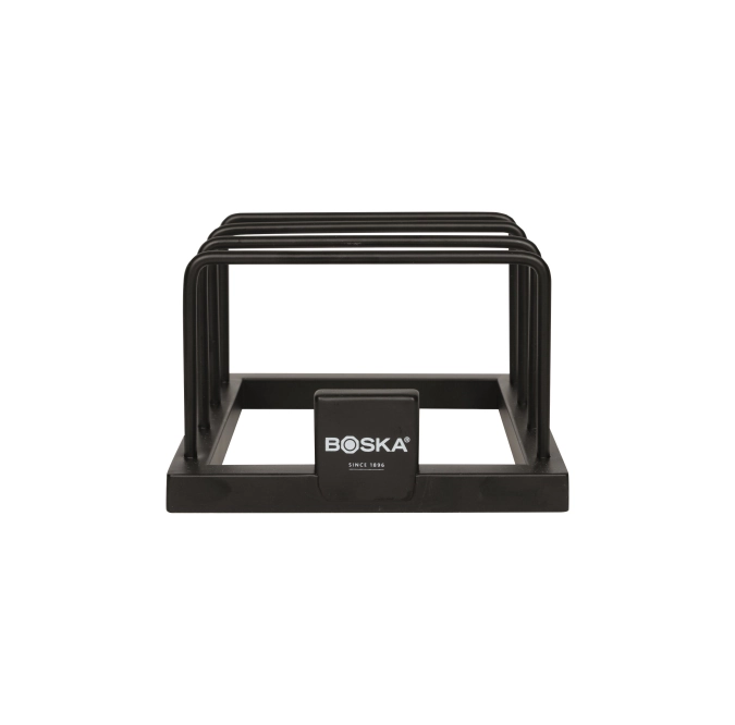 Servierbrett Display für 3 Stk., Stahl, schwarz