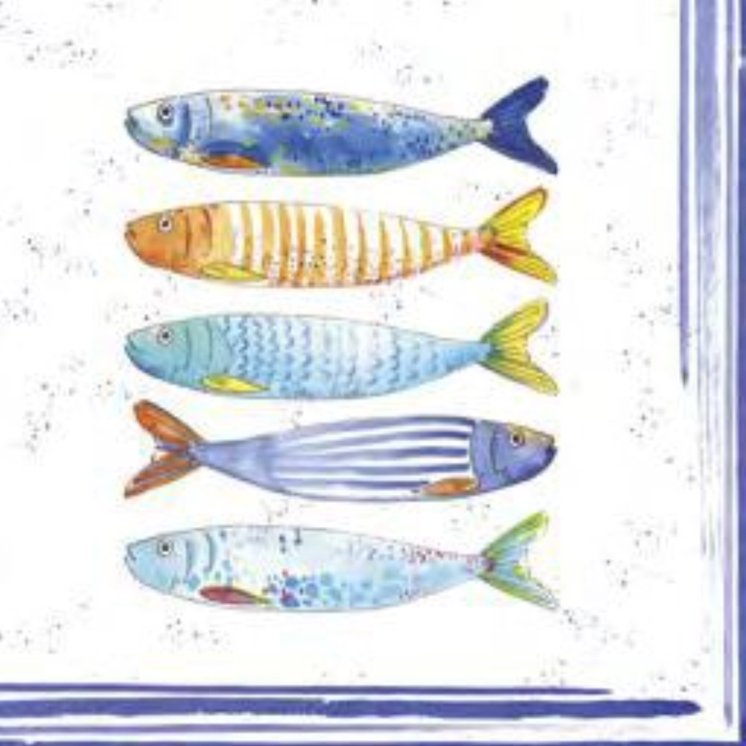 Serviettes bord de mer 20 pcs, 33x33cm