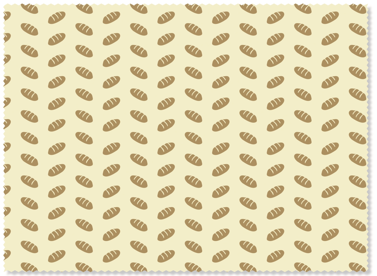 Toile cire d'abeille pain 43x58cm