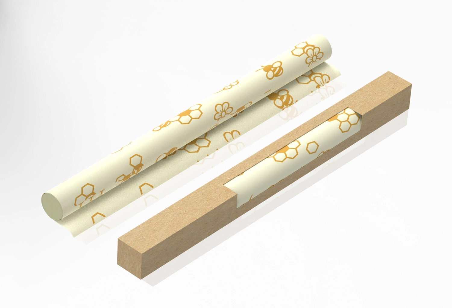 Rouleau de tissu de cire d'abeille 30.5x90cm