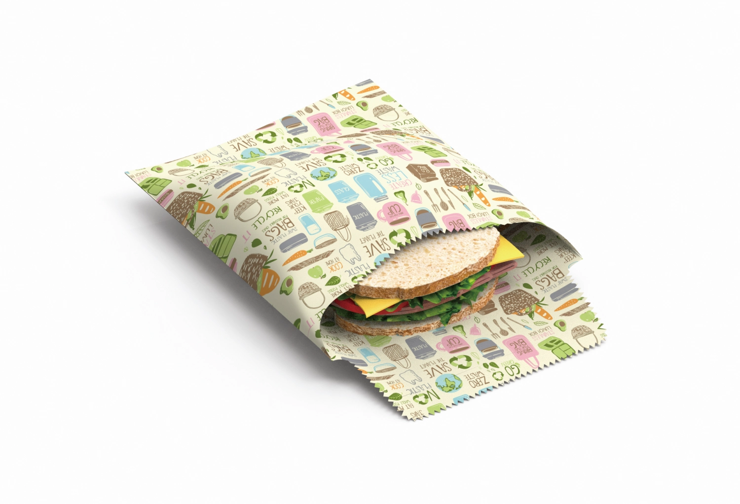 2er Set Bienenwachs Sandwich & Snackbeutel