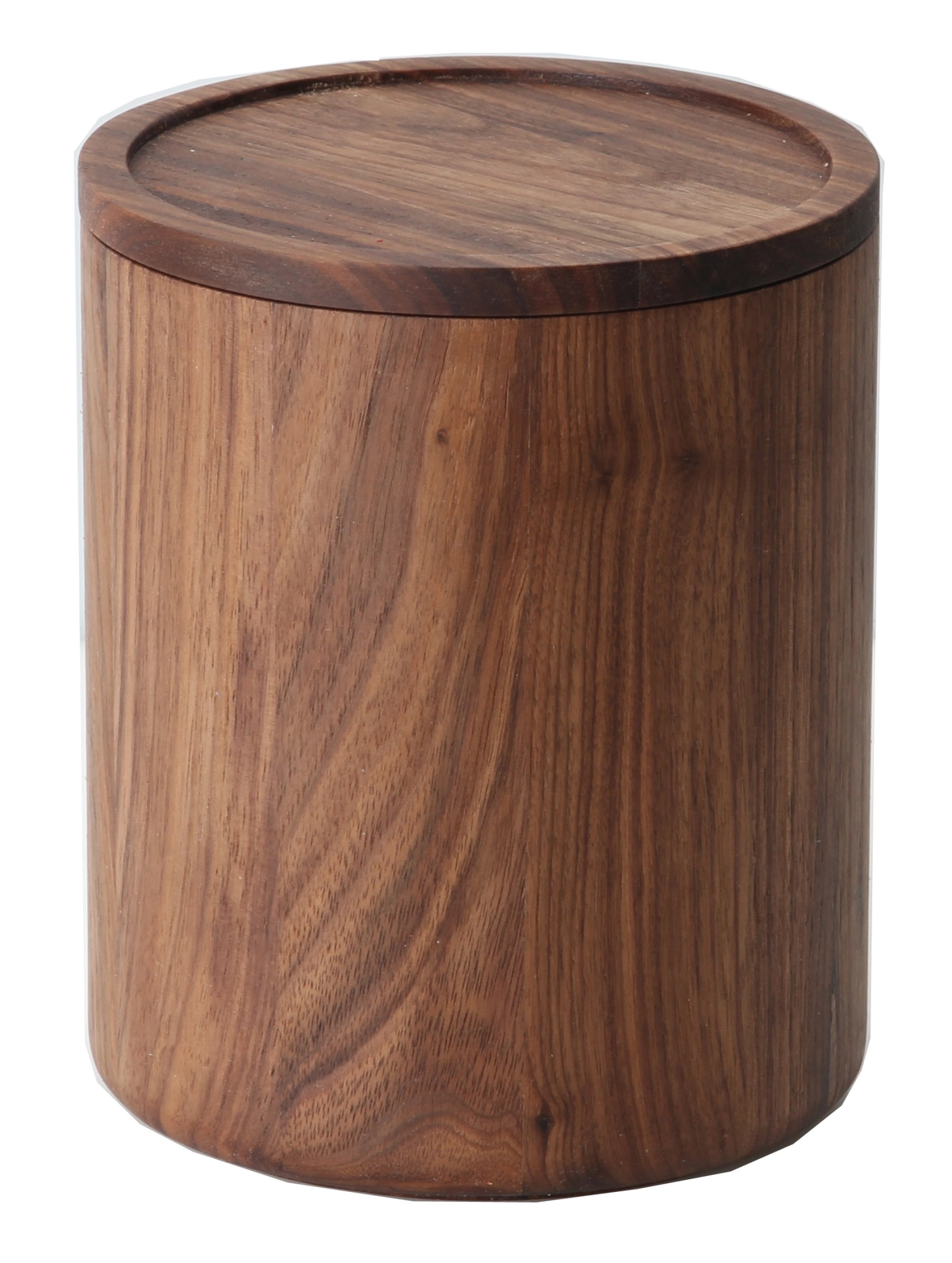 Boîte en noyer, 13x13xh16cm