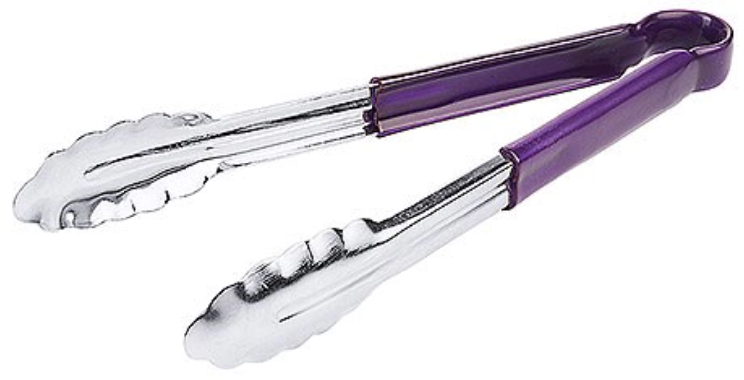 Küchenzange HACCP, violett, 30cm