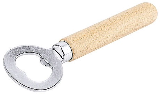 Kapselheber vernickelt, Buche, 14 cm