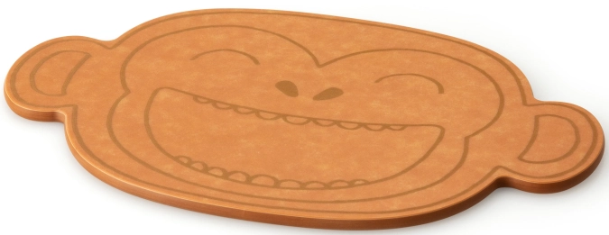 Duracore clair planche pour enfants singe, 23.3x17x0.6 cm