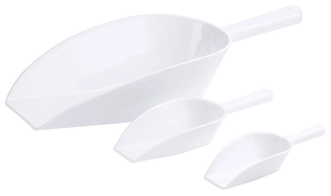 Pelle à peser en PP blanc, 15 cm / 0.06L