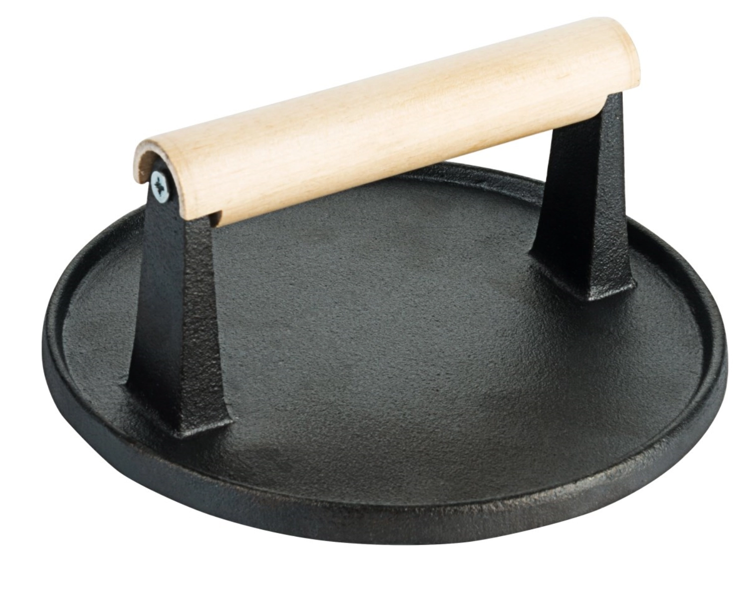 Grillpresse Eisenguss/Holzgriff D: 17.5 H: 8cm (Gewicht 1kg)