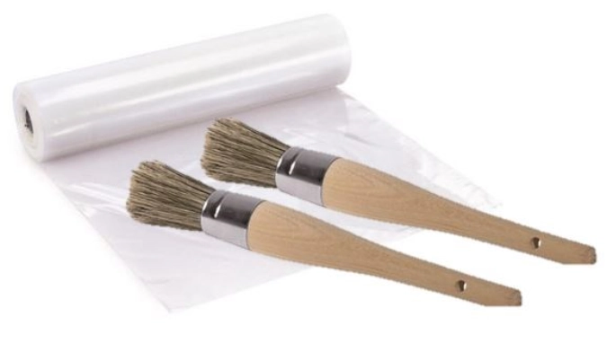 2er Set Aschenbecherpinsel geschrumpft, 22x3 cm