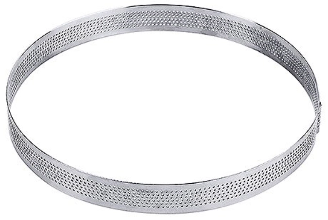 Tortenbodenring, rund, perforiert, 18x2 cm
