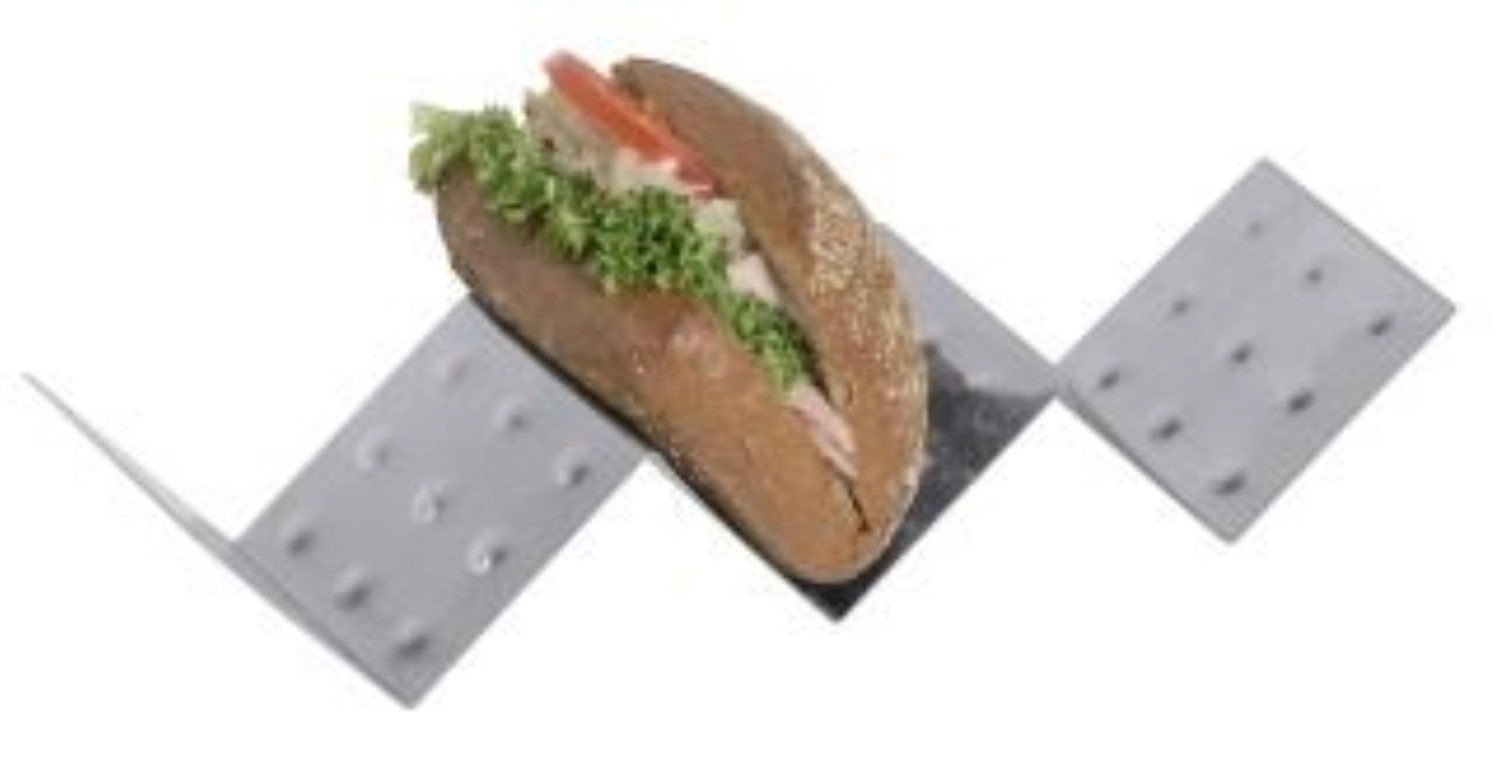Snackablage mit 3 Fächern L: 33cm B: 8cm H: 5.5cm