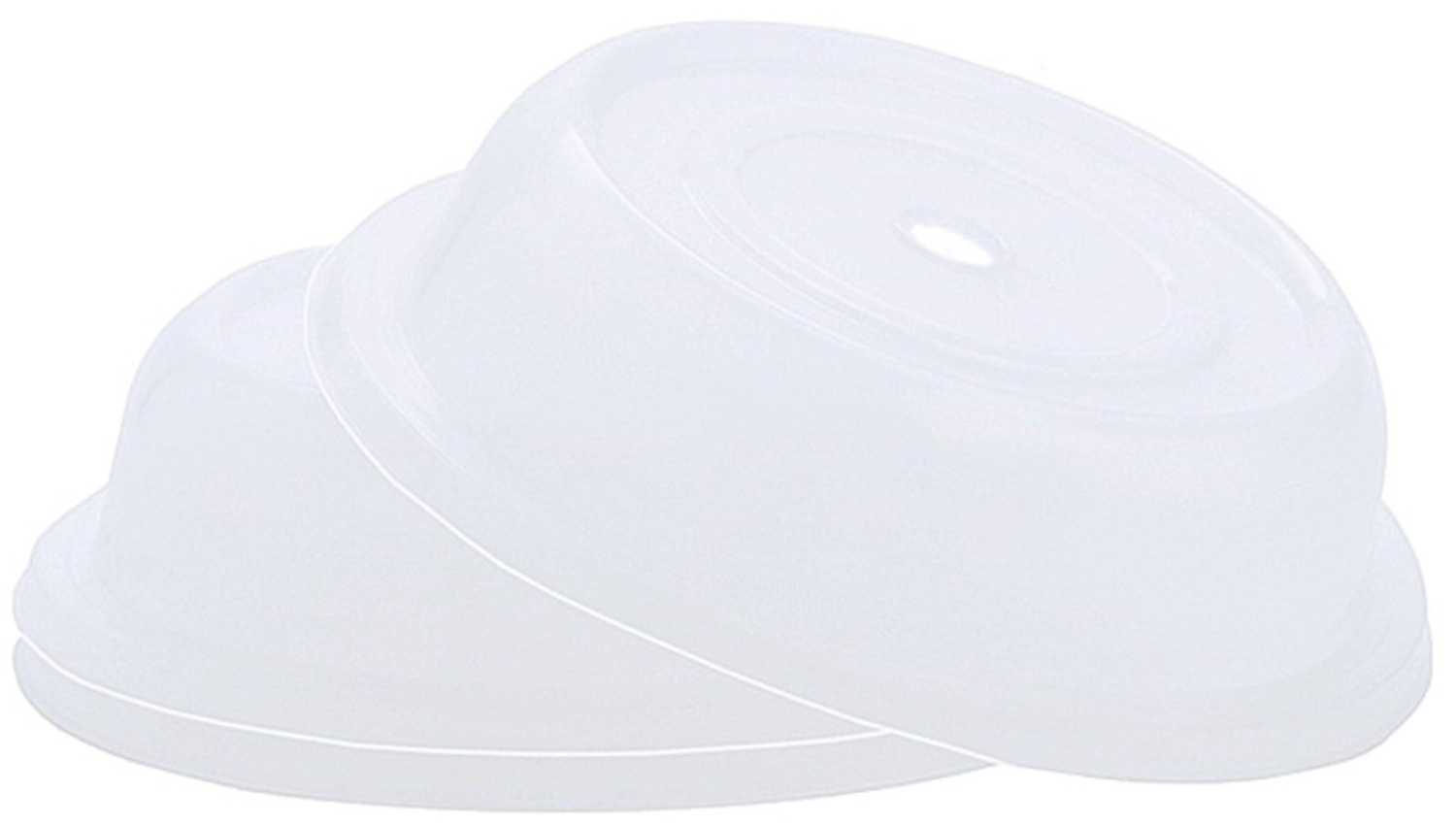 Tellerglocke transparent-weiss, Teller Ø 28,3cm, H:6cm