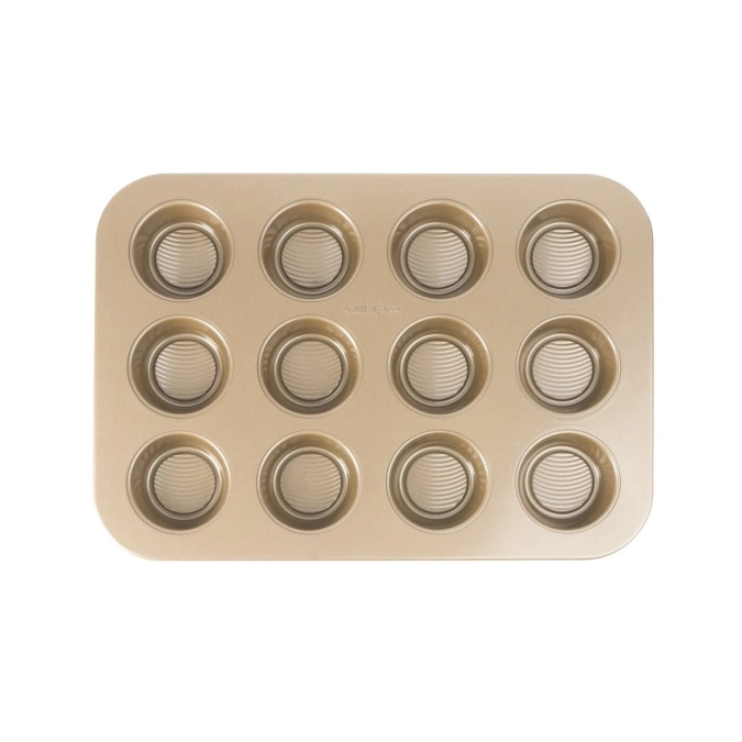 Muffin tray , 12 cup 40x28.3x2.8cm carbon steel