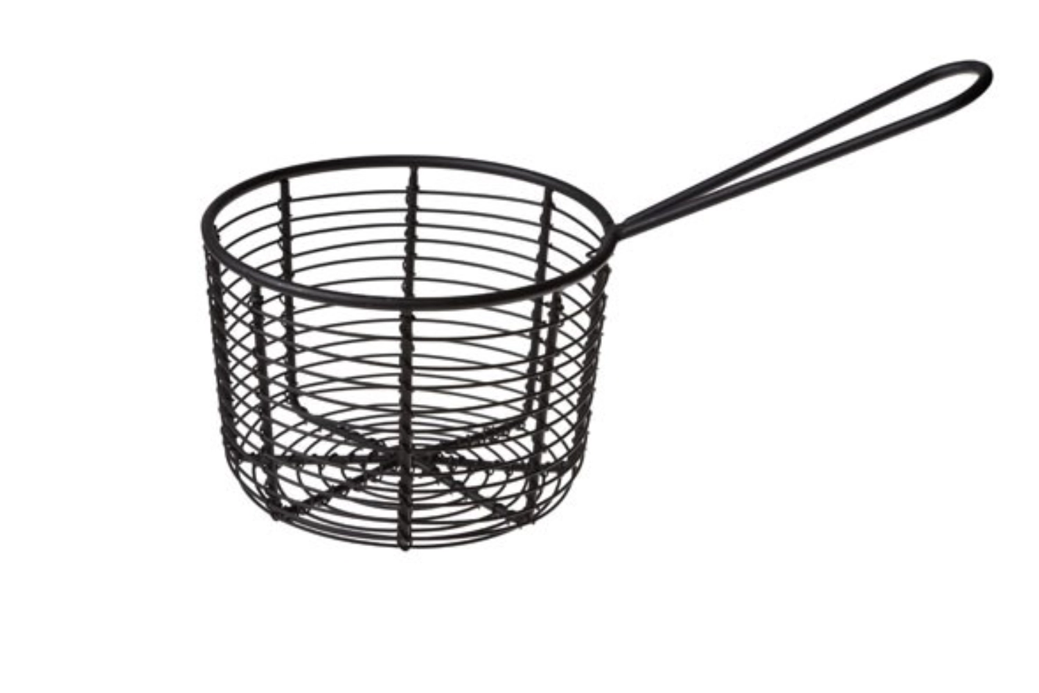 Panier de frites noir 10.5xh8.3cm