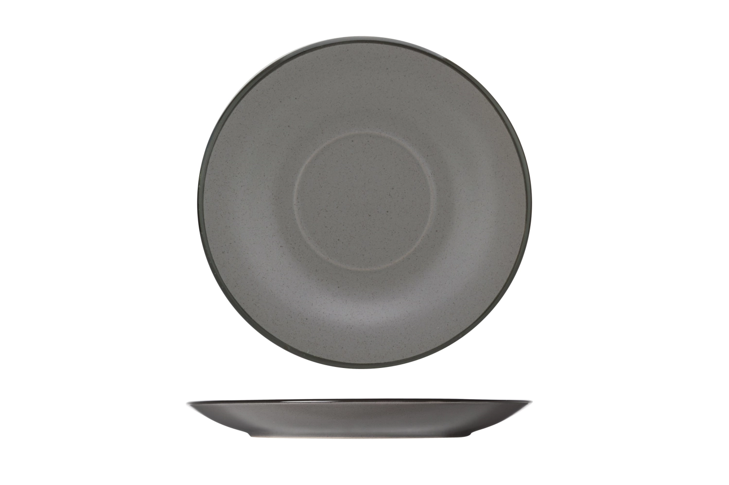Speckle Grey Untertasse D14,5cm