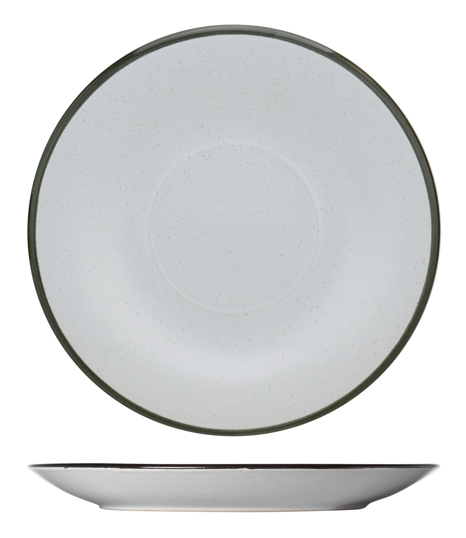 Speckle weiss Untertasse D14,5cm
