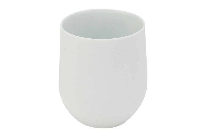 Charming white Becher ohne Henkel, 24cl, D 7.3 x H 9.3cm