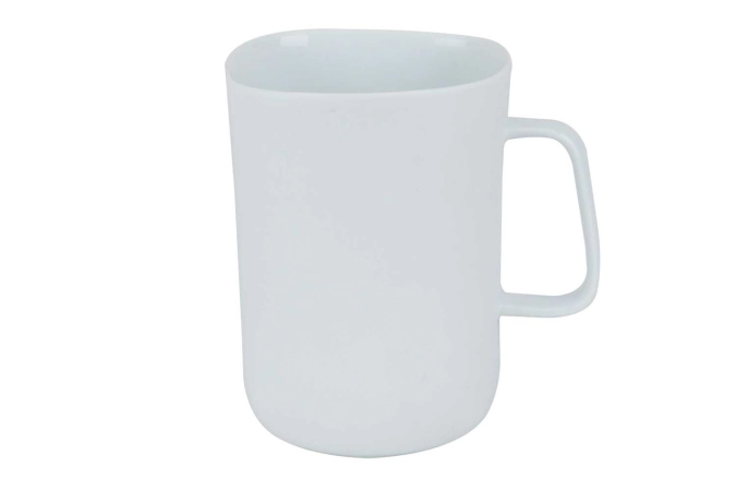 Charming white gobelet 8x8xh11,3cm