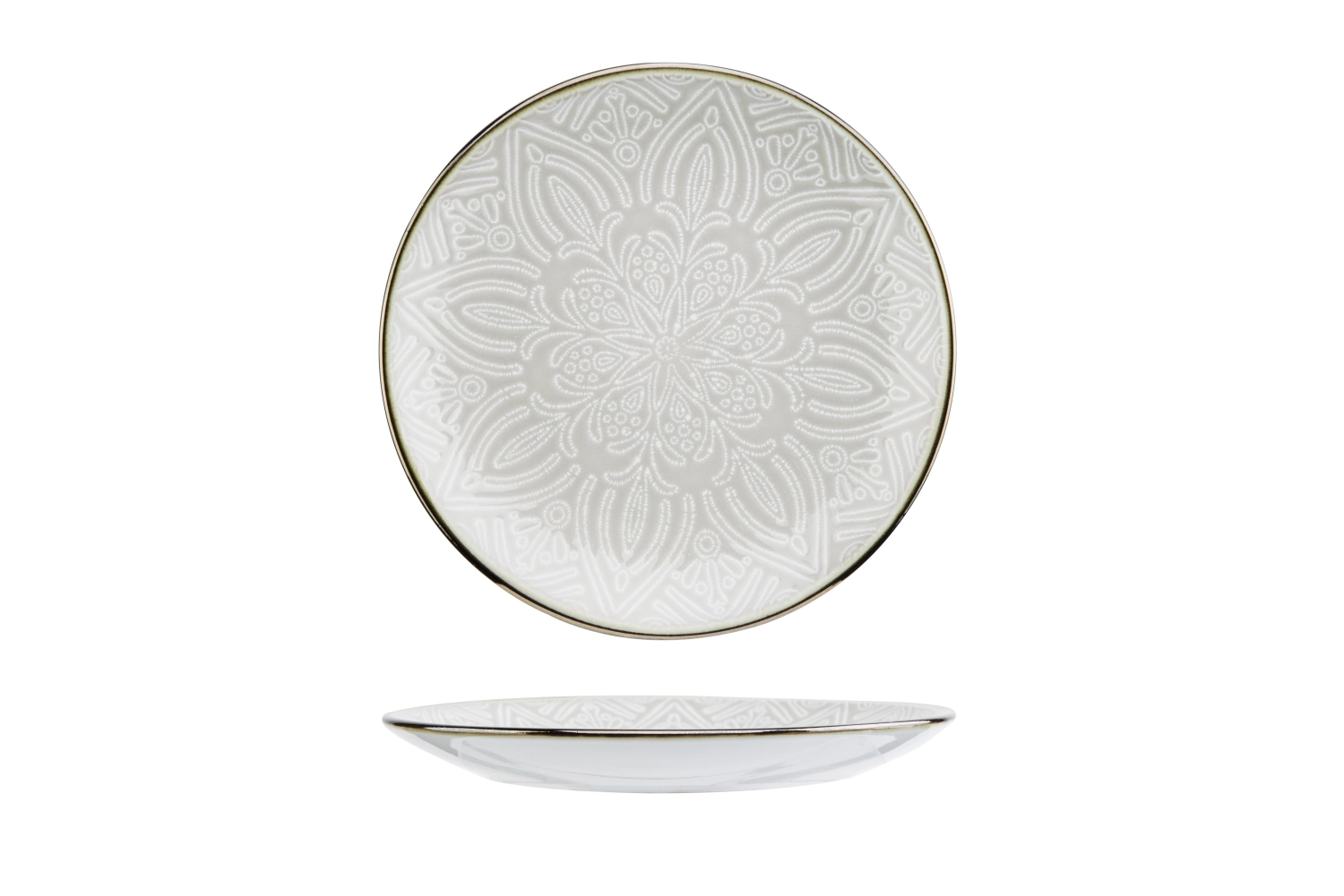 Murano beige assiette dessert d20cm