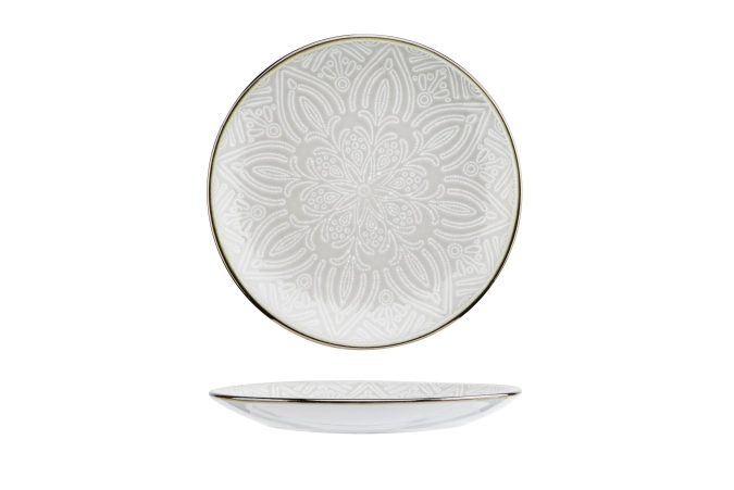 Murano beige assiette dessert d20cm